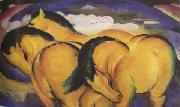 Franz Marc The Little Yellow Horses (mk34) oil painting reproduction